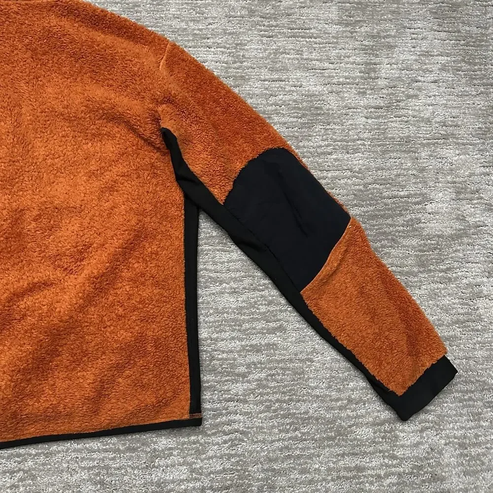 Montura Jacket Mens XL Orange Fleece Full Zip Stand Collar Hiking Outdoor - Picture 9 of 16